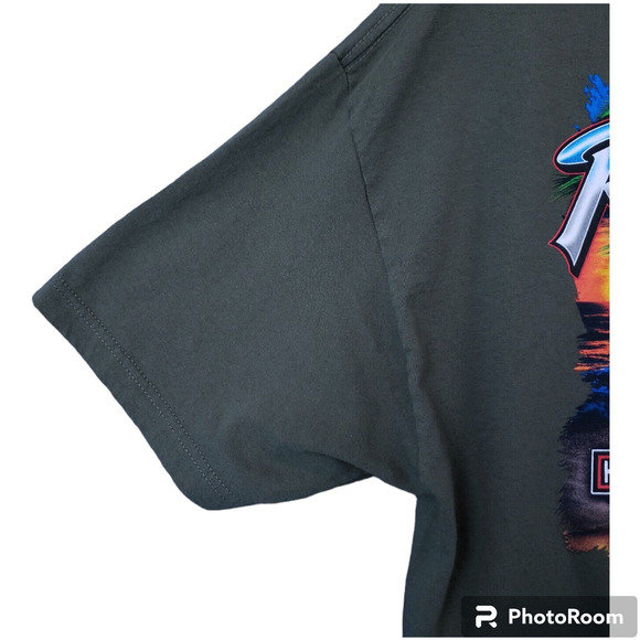 Harley-Davidson Rossiter’s Sarasota FL Graphic T-Shirt Men’s XL OD Green EUC - Picture 13 of 13